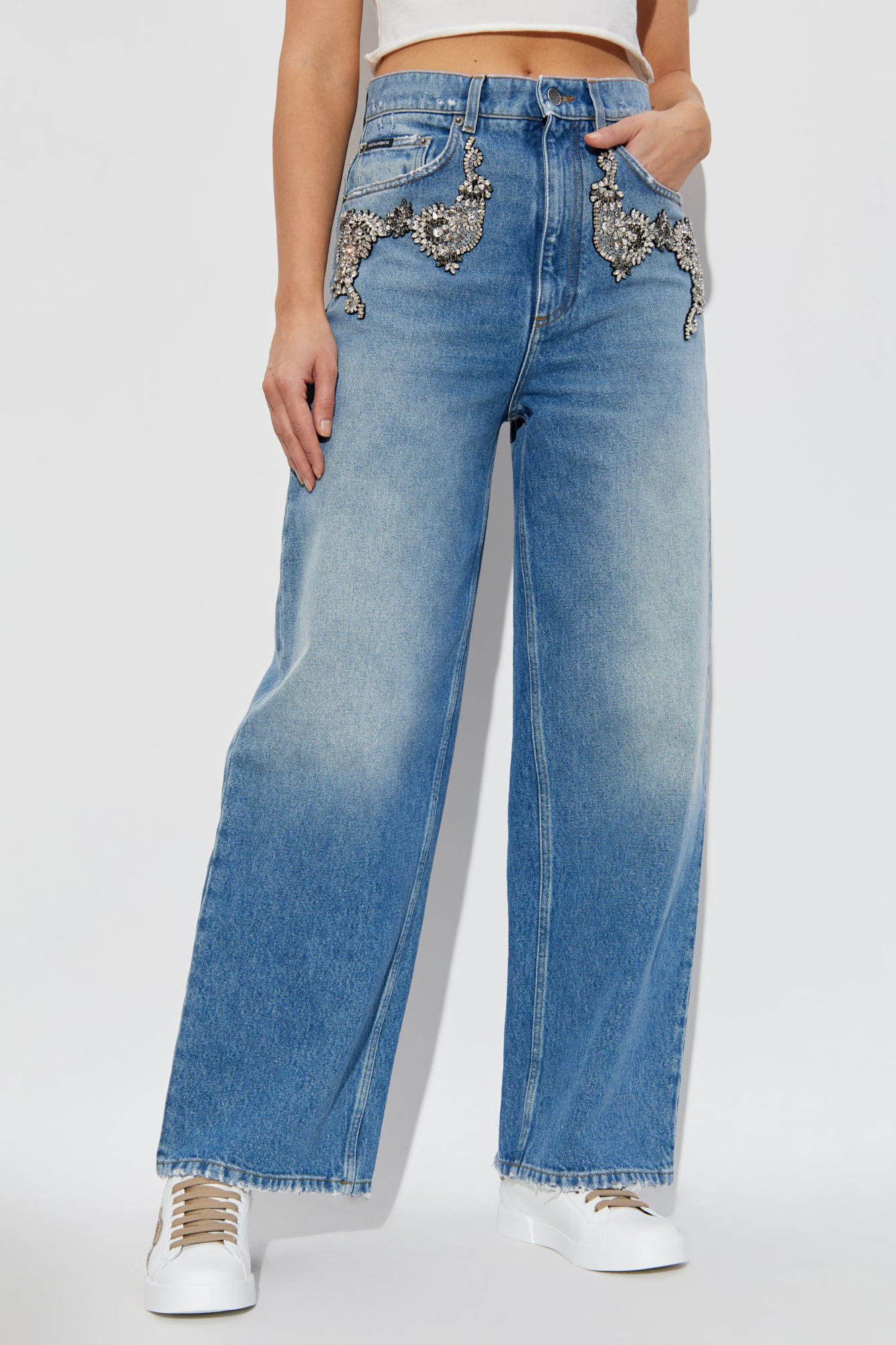 Dolce & Gabbana Jeans with shimmering applications | Women's | Vitkac